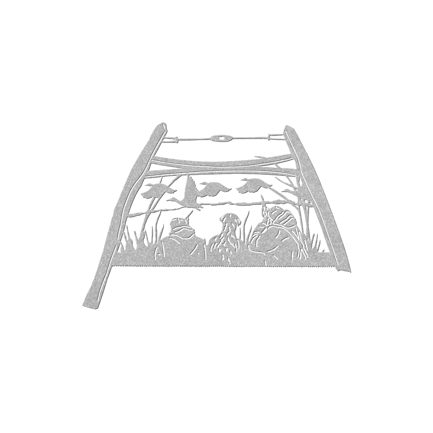 Duck_Hunting_Bow_Saw_Wall_Art_Silver_Transparent_Mockup.png