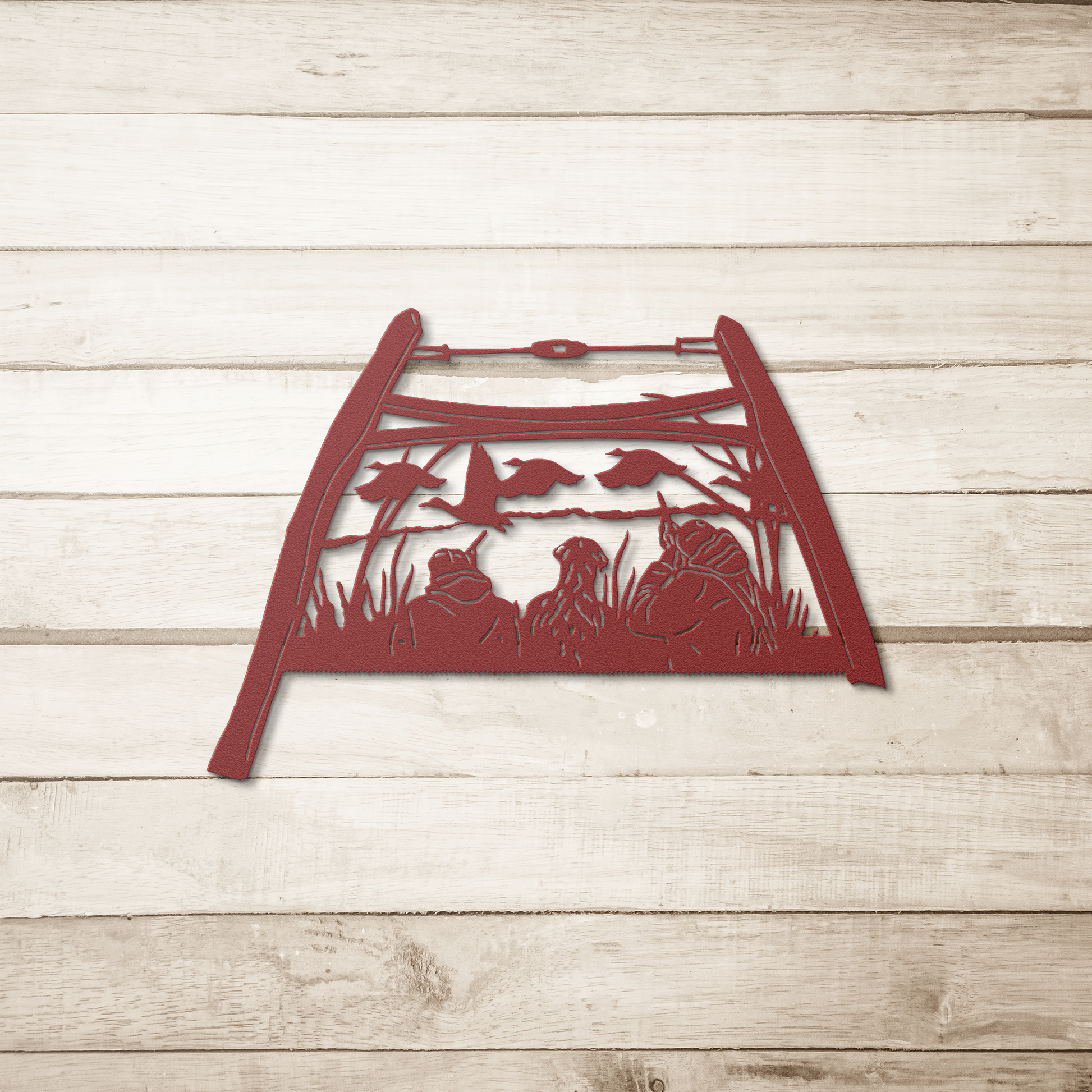 Duck_Hunting_Bow_Saw_Wall_Art_Red_Simple_Wood_BKGD_Mockup.png