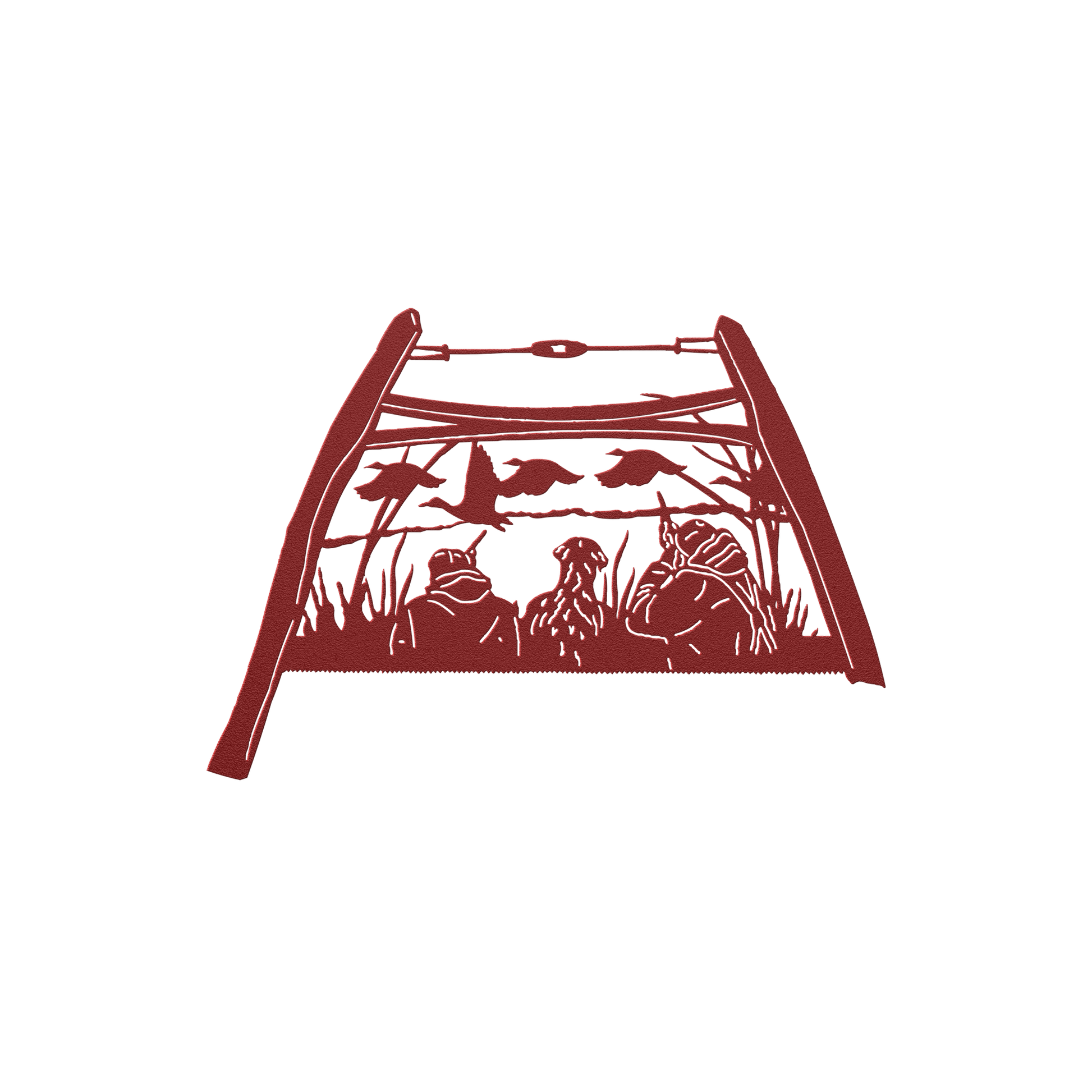 Duck_Hunting_Bow_Saw_Wall_Art_Red_Transparent_Mockup.png